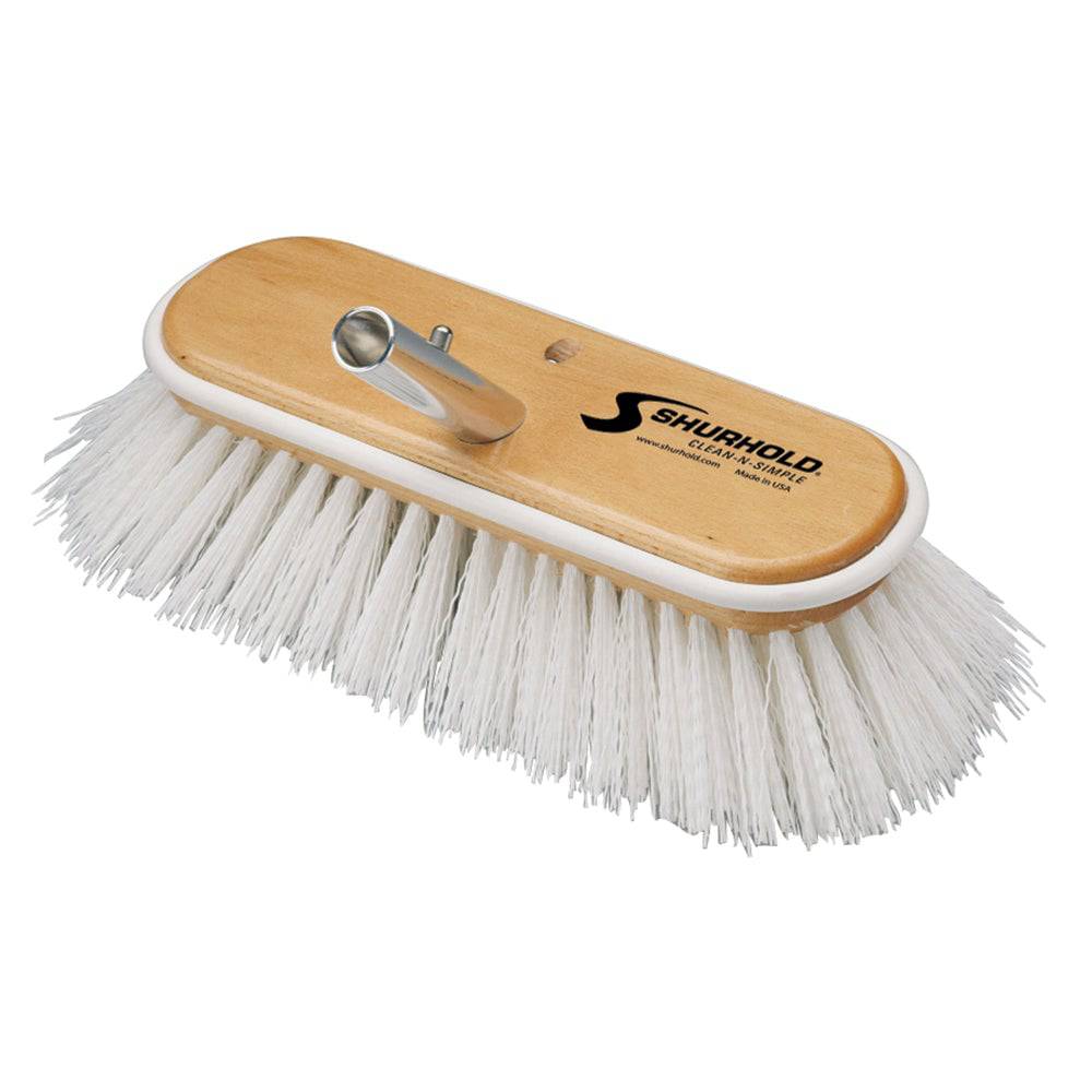 Shurhold 10" Polypropylene Stiff Bristle Deck Brush [990] - Twin Screws Marine Service