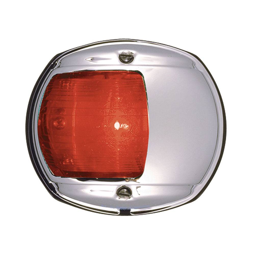 Perko LED Side Light - Red - 12V - Chrome Plated Housing [0170MP0DP3] - Twin Screws Marine Service