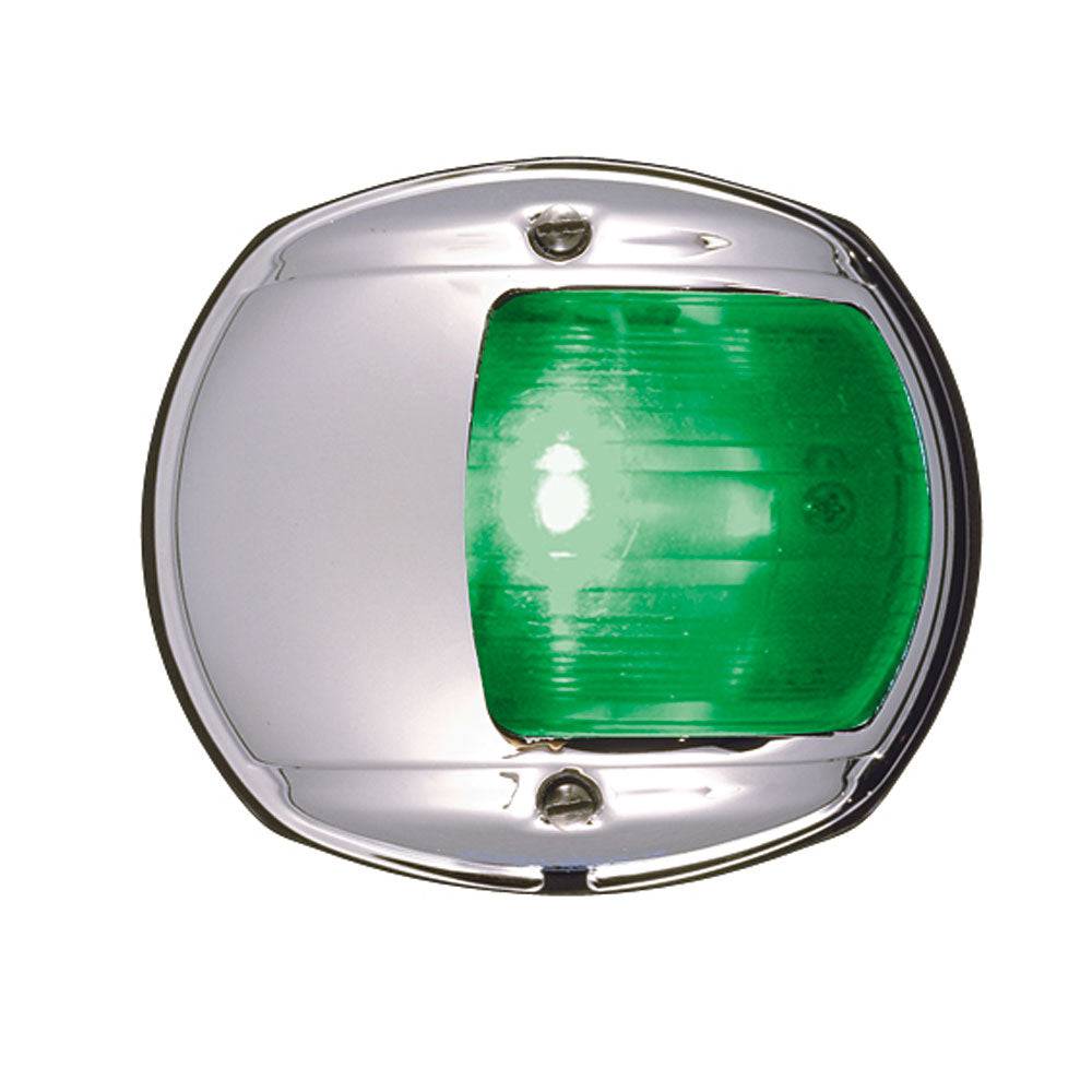 Perko LED Side Light - Green - 12V - Chrome Plated Housing [0170MSDDP3] - Twin Screws Marine Service
