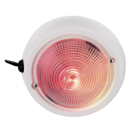 Perko Dome Light w/Red & White Bulbs [1263DP1WHT] - Twin Screws Marine Service