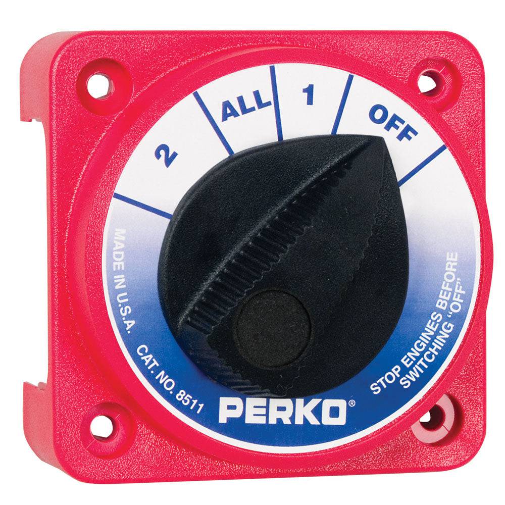 Perko Compact Medium Duty Battery Selector Switch w/o Key Lock [8511DP] - Twin Screws Marine Service