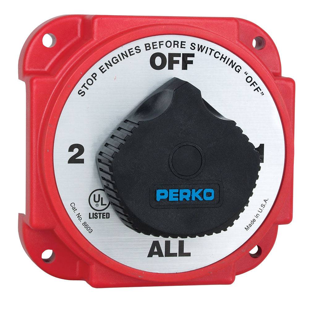 Perko Heavy Duty Battery Selector Switch w/Alternator Field Disconnect [8603DP] - Twin Screws Marine Service