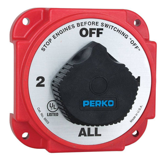 Perko Heavy Duty Battery Selector Switch w/Alternator Field Disconnect [8603DP] - Twin Screws Marine Service