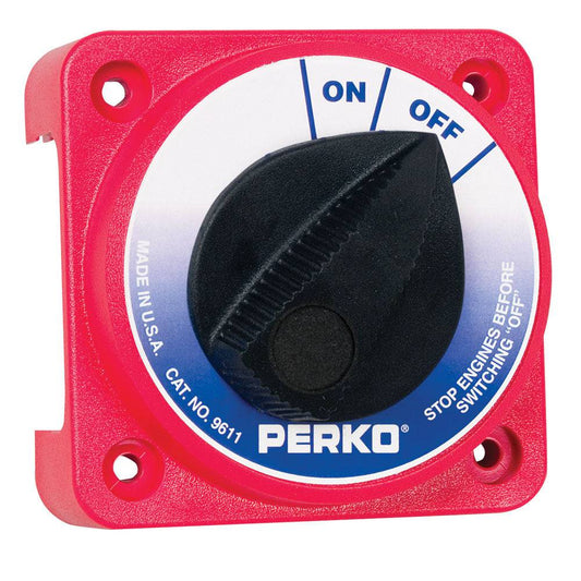 Perko 9611DP Compact Medium Duty Main Battery Disconnect Switch [9611DP] - Twin Screws Marine Service