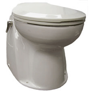 Raritan Atlantes Freedom w/ Vortex-Vac - Household Style - White - Freshwater Solenoid - Smart Toilet Control - 12v [AVHWF01201] - Twin Screws Marine Service