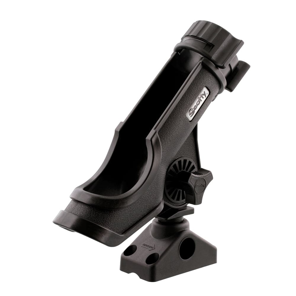 Scotty Powerlock Rod Holder Black w/241 Side/Deck Mount [230-BK] - Twin Screws Marine Service