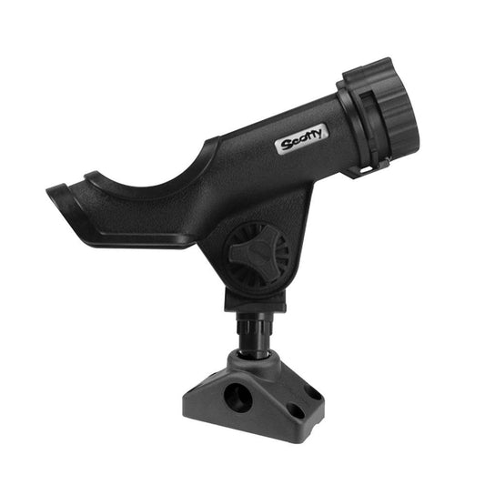 Scotty Powerlock Rod Holder Black w/241 Side/Deck Mount [230-BK] - Twin Screws Marine Service