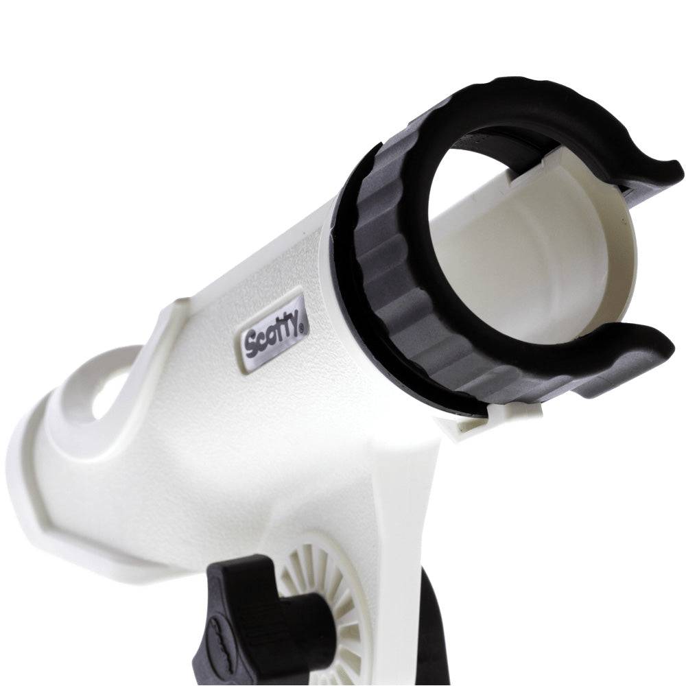 Scotty Powerlock Rod Holder White w/241 Side/Deck Mount [230-WH] - Twin Screws Marine Service