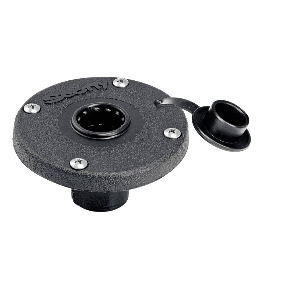 Scotty 344 Round Flush Deck Mount [344-BK] - Twin Screws Marine Service