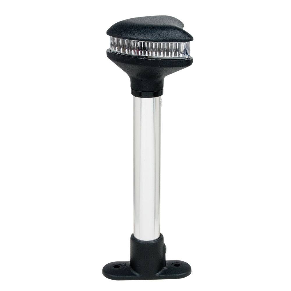 Perko Stealth Series - Fixed Mount All-Round LED Light - 7-1/8" Height [1608DP0BLK] - Twin Screws Marine Service
