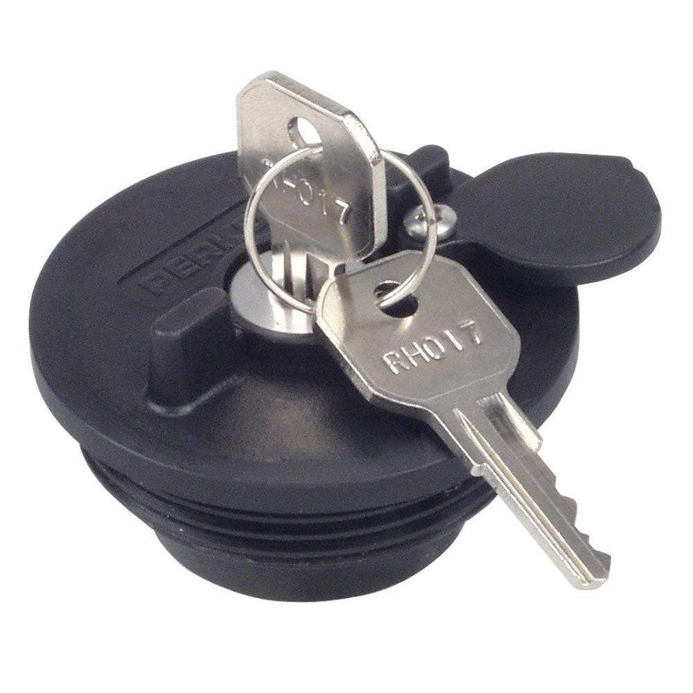 Perko Fuel System Locking Cap f/ 1-1/2" Non-Vented Fills [1324DP0BLK] - Twin Screws Marine Service