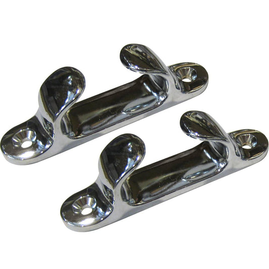 Perko 4" Straight Chock - Chrome Plated Zinc [1230DP0CHR] - Twin Screws Marine Service