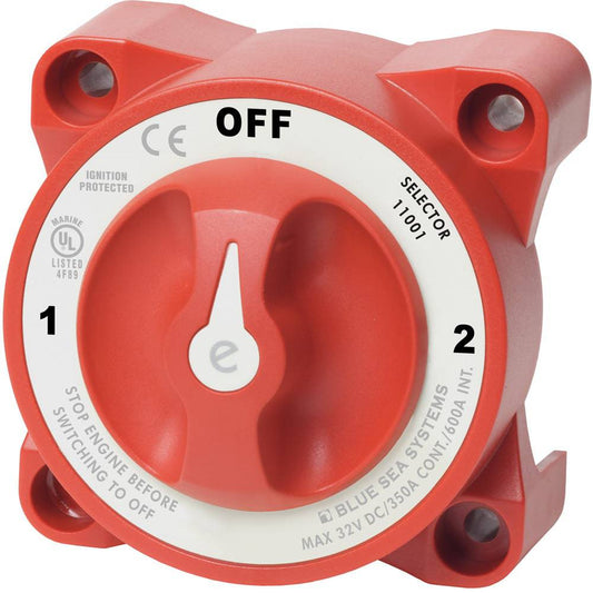 Blue Sea 11001 e-Series Battery Switch w/Alternator Field Disconnect - 3-Position [11001] - Twin Screws Marine Service