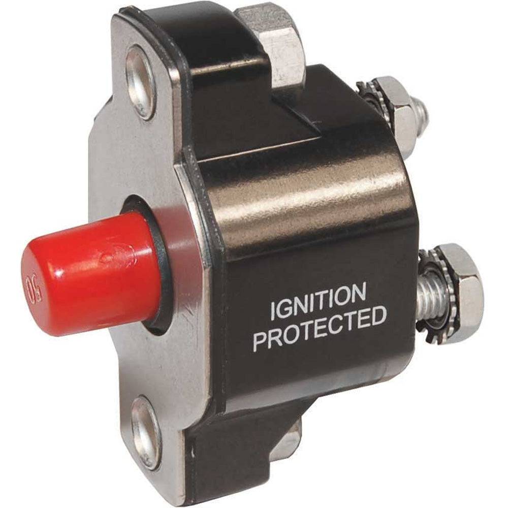 Blue Sea 2140 Medium Duty Push Button Reset-Only - 30A [2140] - Twin Screws Marine Service