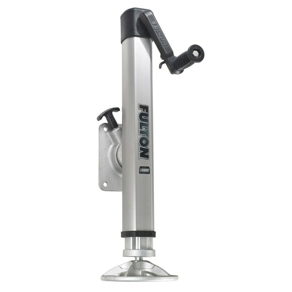 Fulton F2 Trailer Jack Bolt-On 2,000 lbs. Lift Capacity Adjustable Swivel w/Footplate [1413230134] - Twin Screws Marine Service