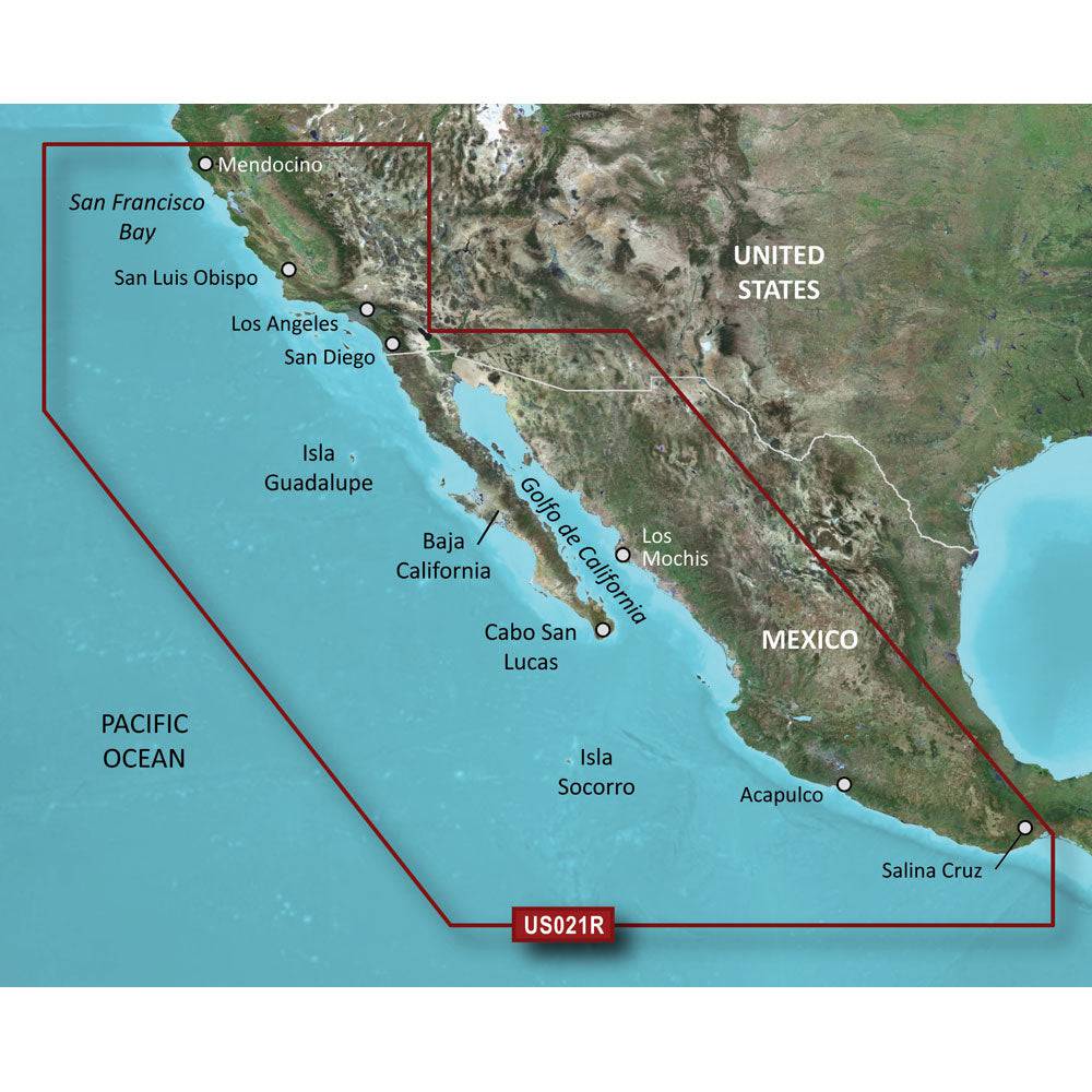 Garmin BlueChart g3 HD - HXUS021R - California - Mexico - microSD/SD [010-C0722-20] - Twin Screws Marine Service