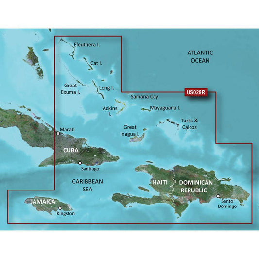 Garmin BlueChart g3 HD - HXUS029R - Southern Bahamas - microSD/SD [010-C0730-20] - Twin Screws Marine Service