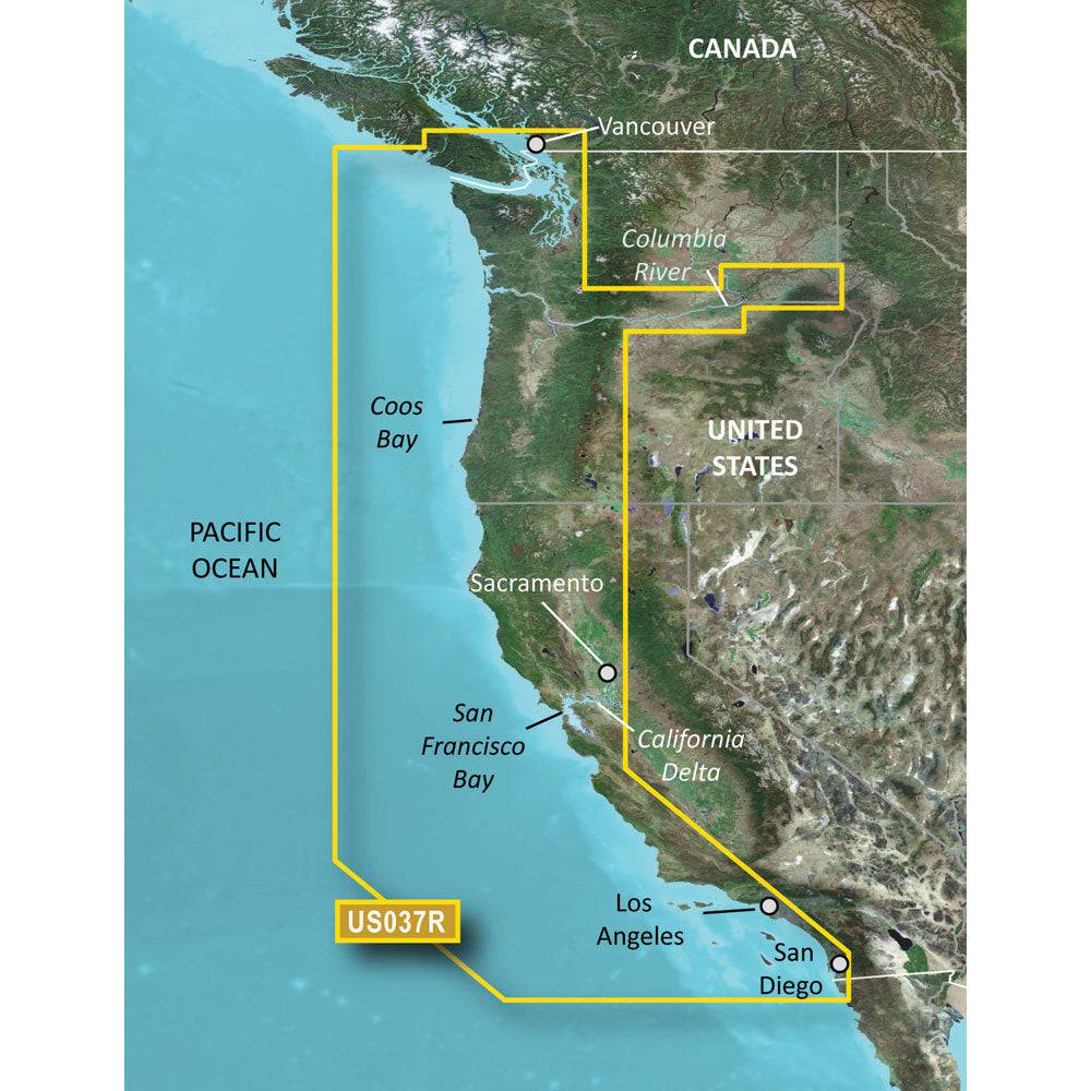 Garmin BlueChart g3 Vision HD - VUS037R - Vancouver - San Diego - microSD/SD [010-C1003-00] - Twin Screws Marine Service