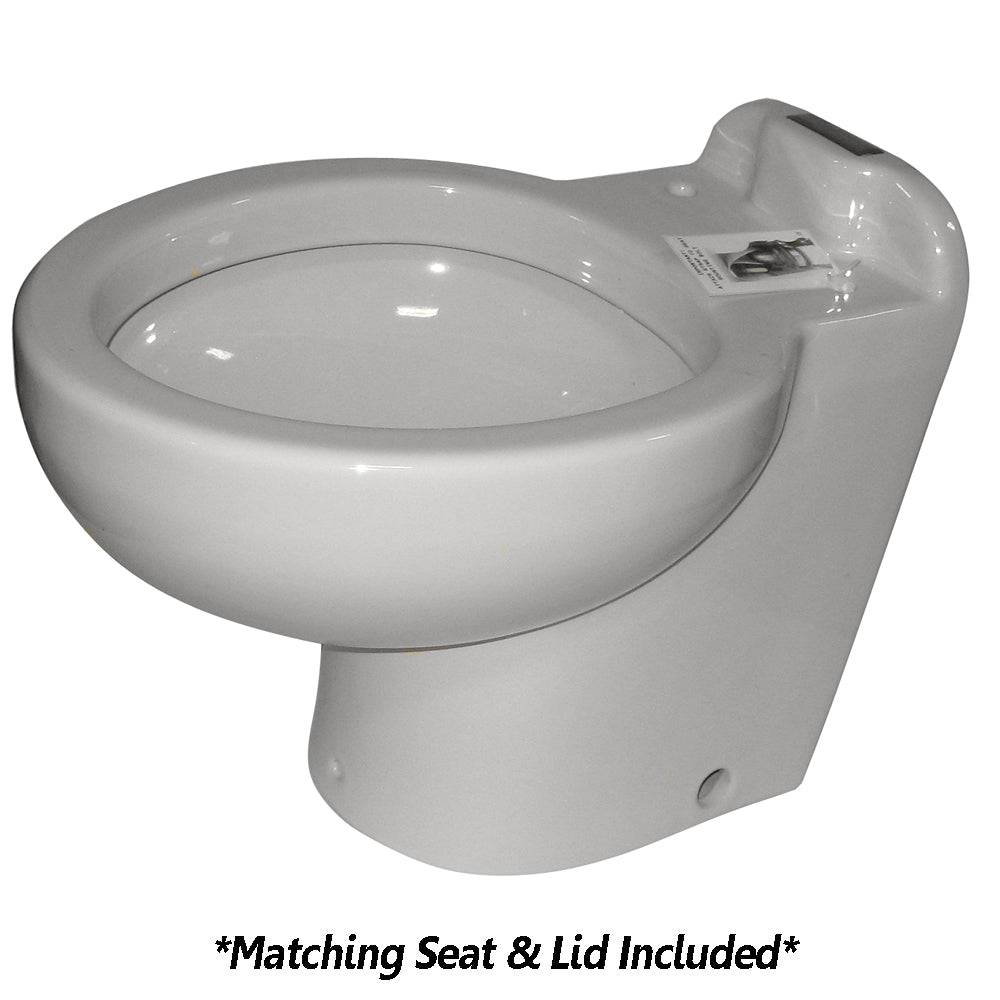Raritan Marine Elegance - Household Style - White - Fresh or Saltwater - Smart Toilet Control - 12v [220HS012] - Twin Screws Marine Service