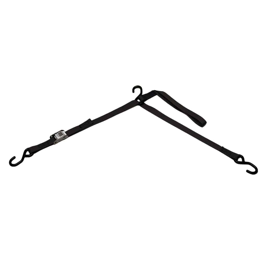BoatBuckle P.W.C. Tri-Down w/Cam Buckle & Soft Hook - 1" x 6' [F10972BK] - Twin Screws Marine Service