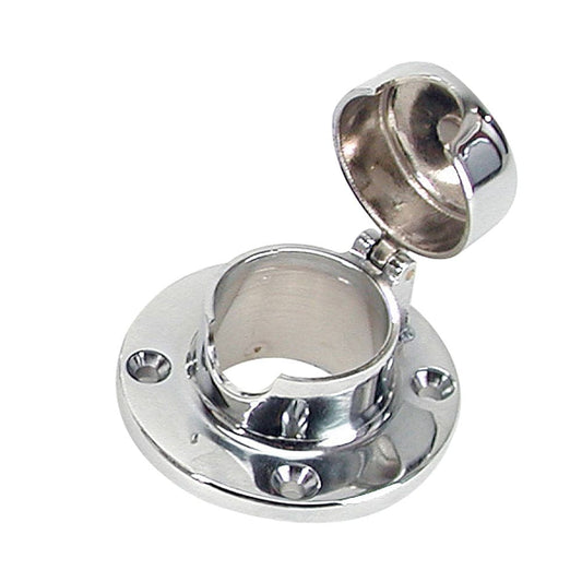 Whitecap Chain & Rope Deck Pipe Hinged 1-1/2" Opening [S-112C] - Twin Screws Marine Service
