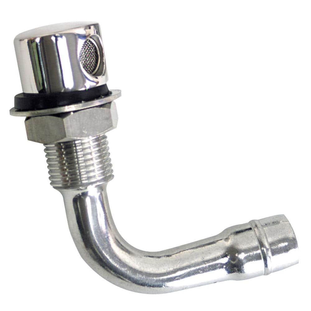 Whitecap Fuel Vent - Round Head, 90 Degree, 5/8" Hose [6023C] - Twin Screws Marine Service