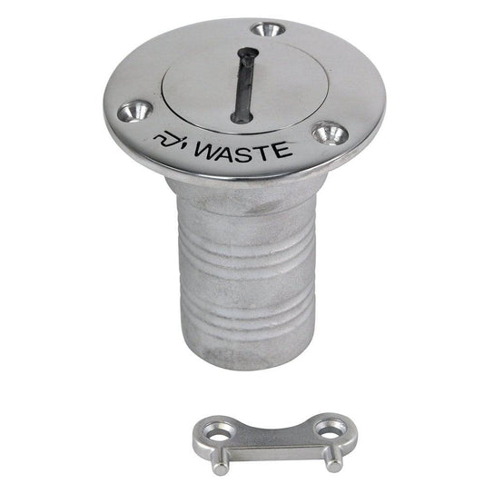 Whitecap Hose Deck Fill - 1-1/2" Hose Waste [6126C] - Twin Screws Marine Service