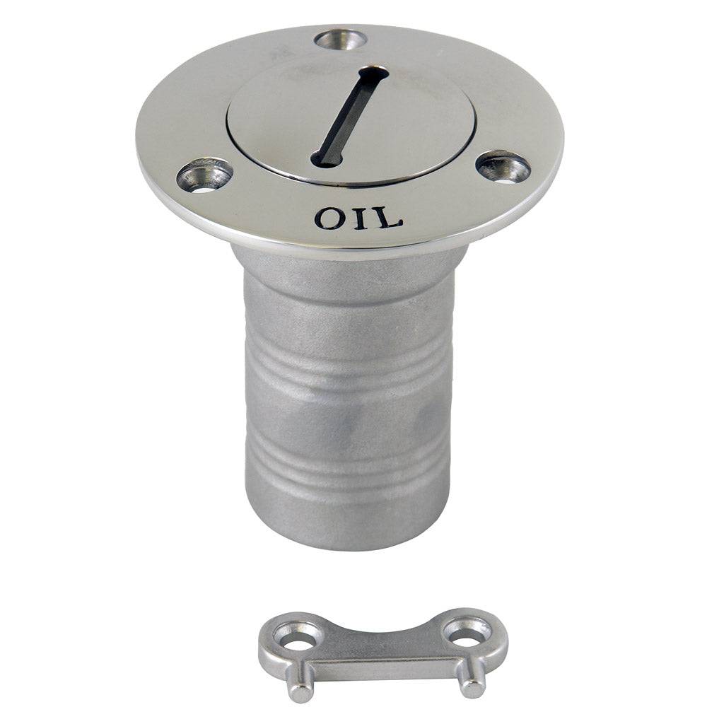 Whitecap Hose Deck Fill - 1-1/2" Hose - Oil [6129C] - Twin Screws Marine Service