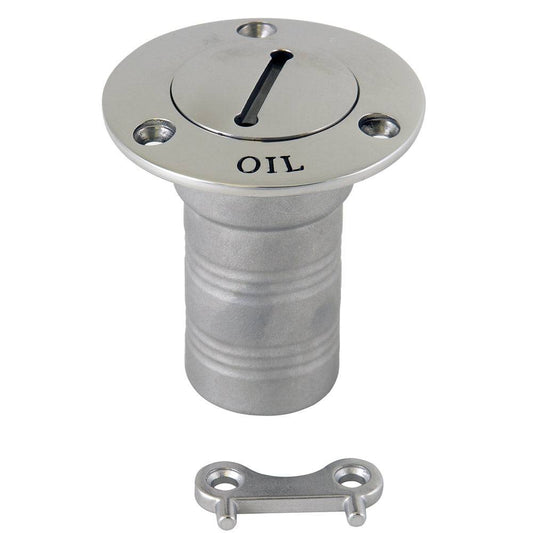 Whitecap Hose Deck Fill - 1-1/2" Hose - Oil [6129C] - Twin Screws Marine Service