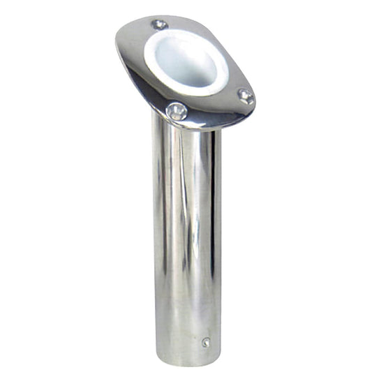 Whitecap Bluewater 30 Deg. Cast S.S. Flush Mount Rod Holder [6174CBLUE] - Twin Screws Marine Service
