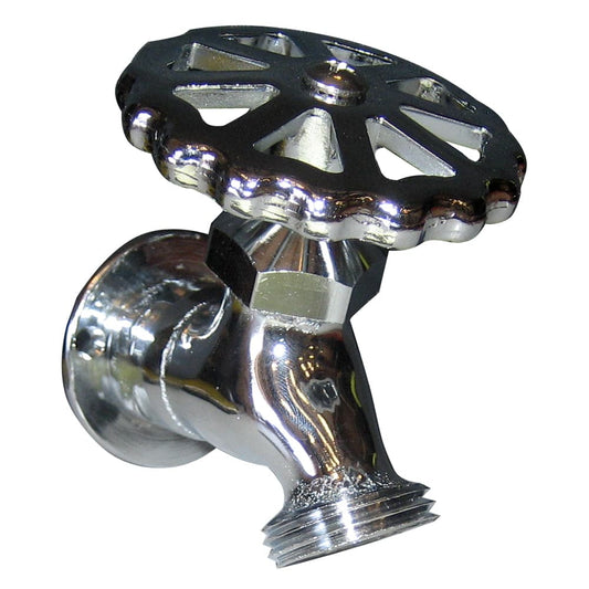 Whitecap C.P. Brass Sillcock 1-5/8" Base 3-3/16 Depth [P-2452C] - Twin Screws Marine Service