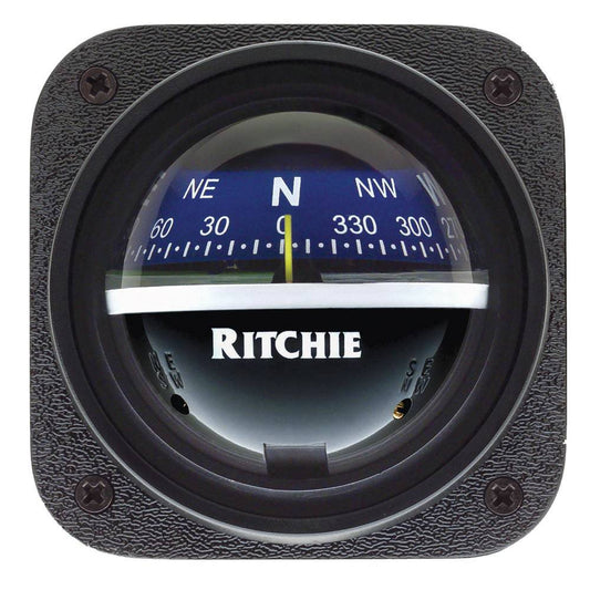 Ritchie V-537B Explorer Compass - Bulkhead Mount - Blue Dial [V-537B] - Twin Screws Marine Service