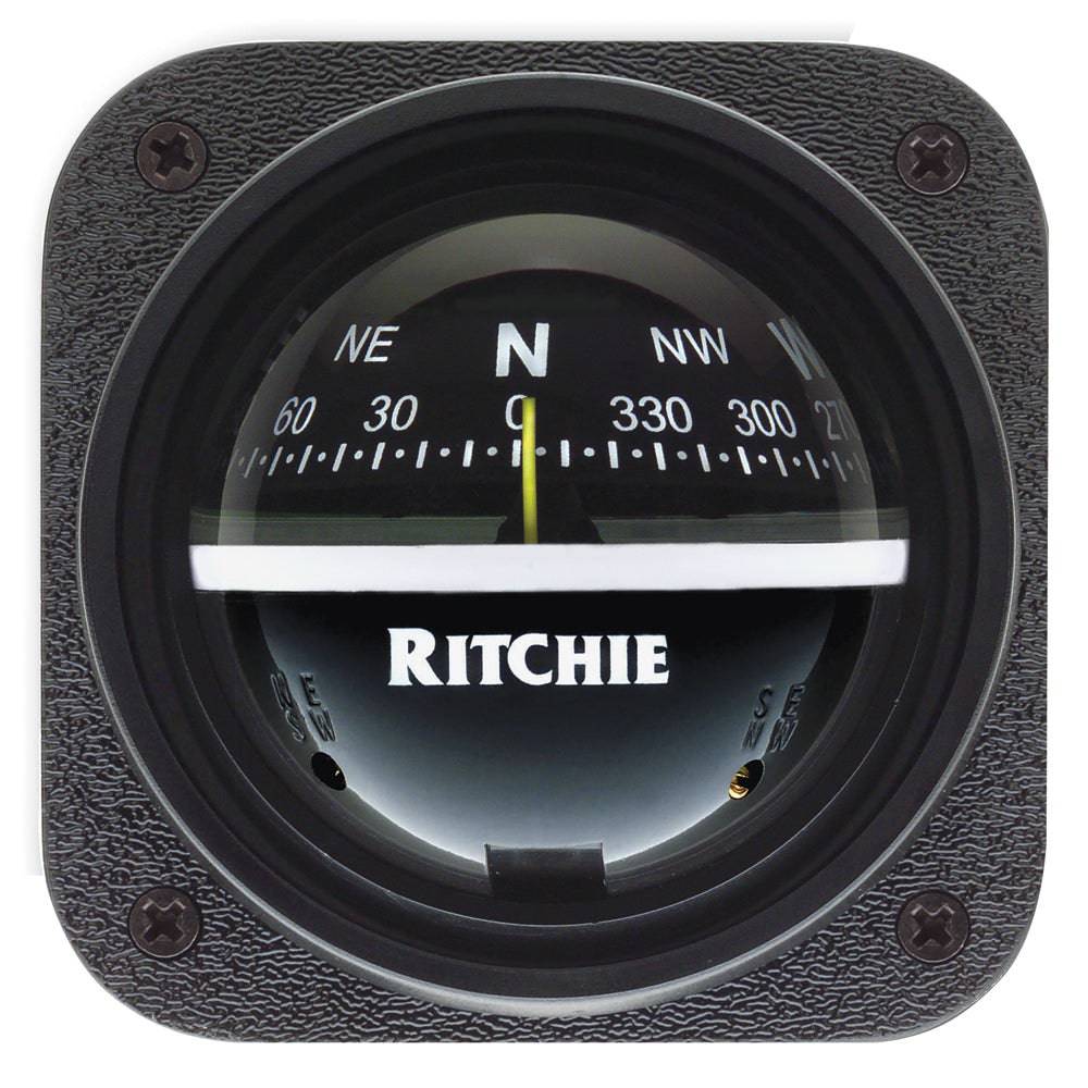 Ritchie V-537 Explorer Compass - Bulkhead Mount - Black Dial [V-537] - Twin Screws Marine Service
