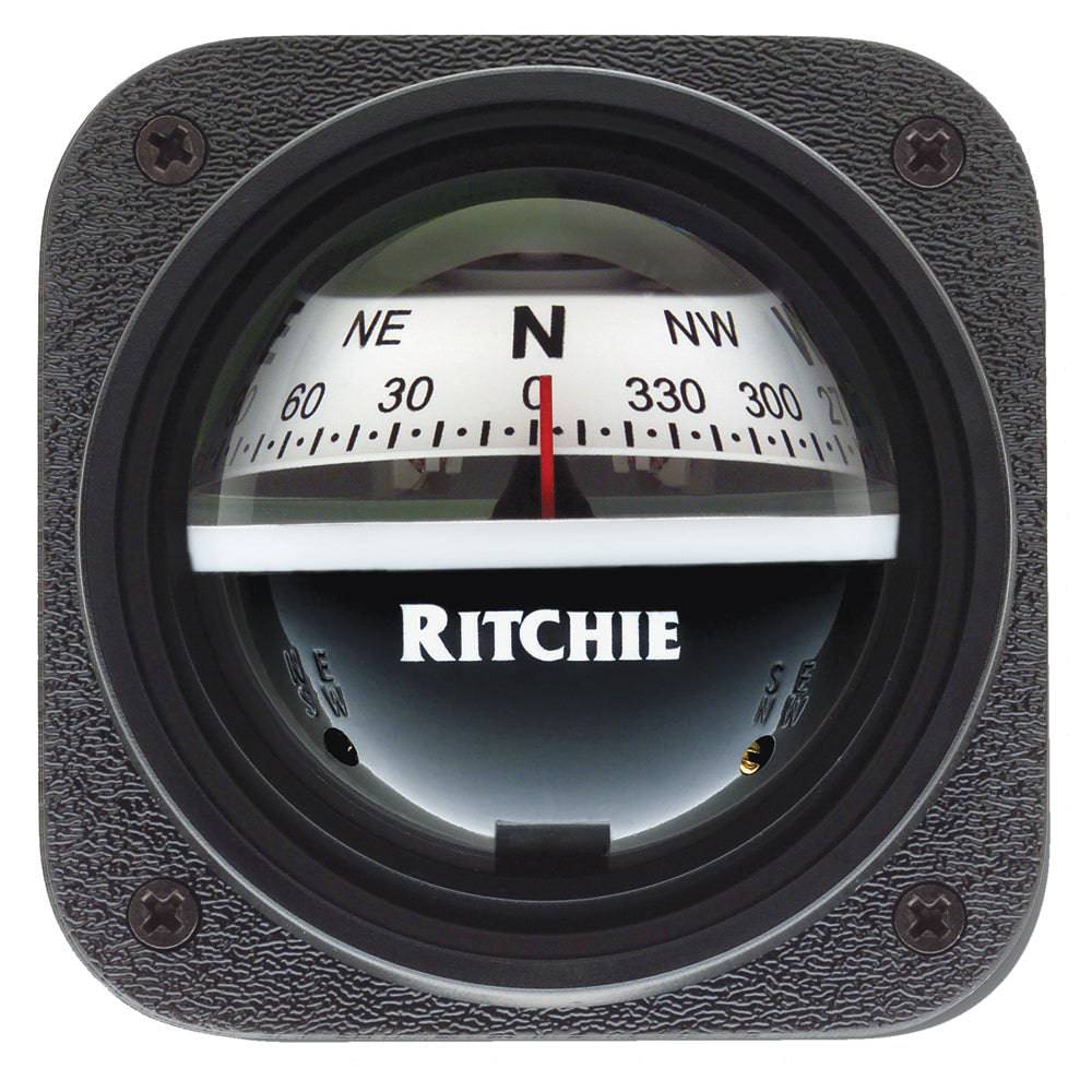 Ritchie V-537W Explorer Compass - Bulkhead Mount - White Dial [V-537W] - Twin Screws Marine Service
