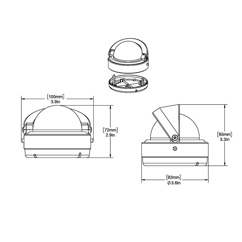 Ritchie S-53W Explorer Compass - Surface Mount - White [S-53W] - Twin Screws Marine Service