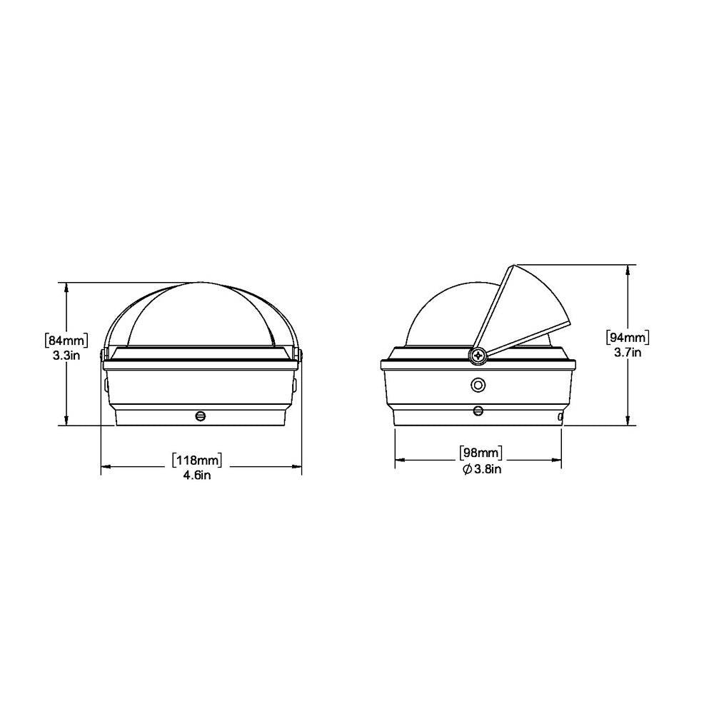 Ritchie S-87W Voyager Compass - Surface Mount - White [S-87W] - Twin Screws Marine Service