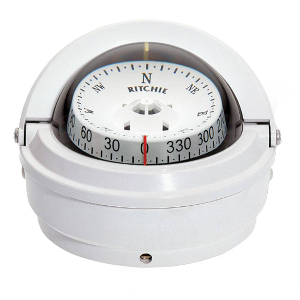 Ritchie S-87W Voyager Compass - Surface Mount - White [S-87W] - Twin Screws Marine Service