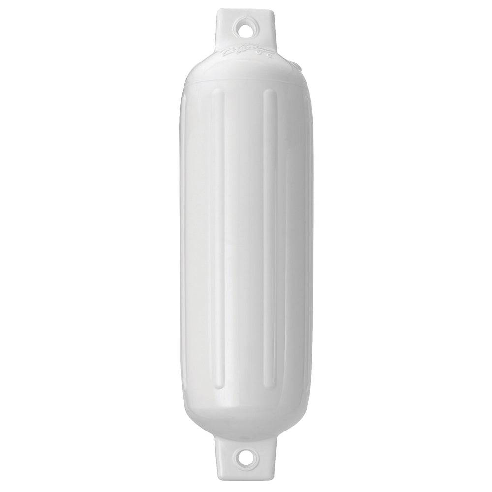 Polyform G-1 Twin Eye Fender 3.5" x 12.8" - White [G-1-WHITE] - Twin Screws Marine Service