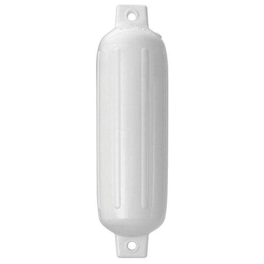 Polyform G-1 Twin Eye Fender 3.5" x 12.8" - White [G-1-WHITE] - Twin Screws Marine Service