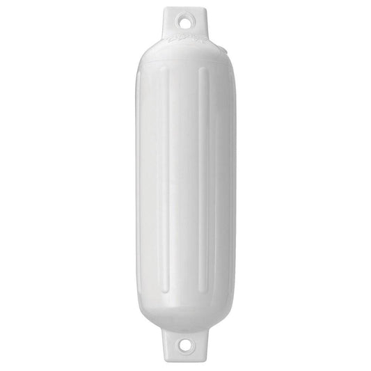 Polyform G-2 Twin Eye Fender 4.5" x 15.5" - White [G-2-WHITE] - Twin Screws Marine Service