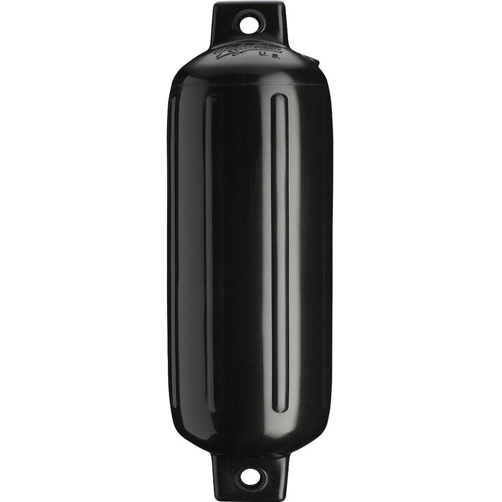 Polyform G-4 Twin Eye Fender 6.5" x 22" - Black [G-4-BLACKWO] - Twin Screws Marine Service