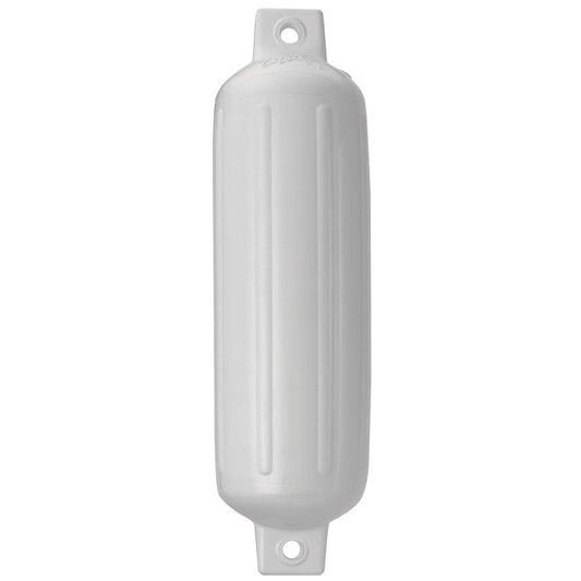 Polyform G-4 Twin Eye Fender 6.5" x 22" White [G-4-WHITEWO] - Twin Screws Marine Service