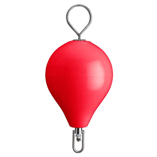 Polyform 13.5" CM Mooring Buoy w/SS Iron - Red [CM-2SS-RED] - Twin Screws Marine Service