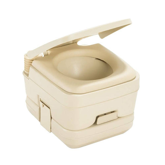 Dometic 964 Portable Toilet w/Mounting Brackets - 2.5 Gallon - Parchment [311096402] - Twin Screws Marine Service