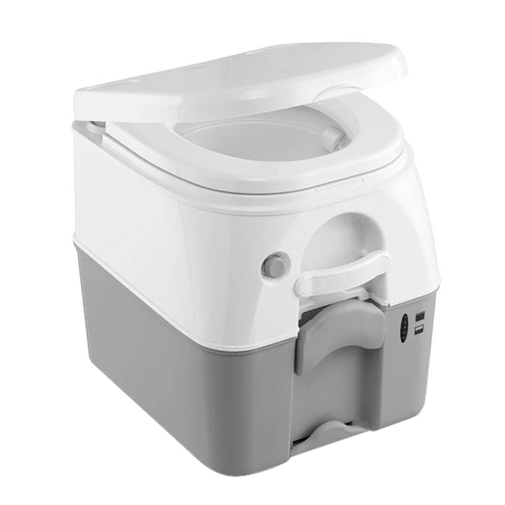 Dometic 975 MSD Portable Toilet w/Mounting Brackets - 5 Gallon - Grey [301197506] - Twin Screws Marine Service