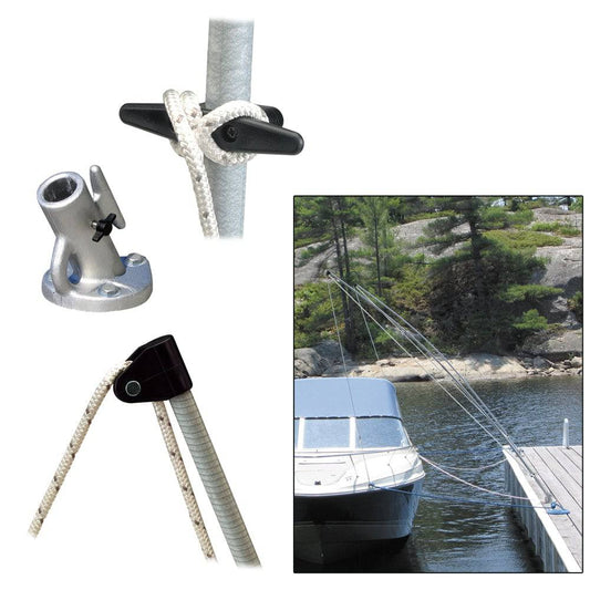 Dock Edge Premium Mooring Whips 2PC 8ft 2,500 LBS up to 18ft [3200-F] - Twin Screws Marine Service