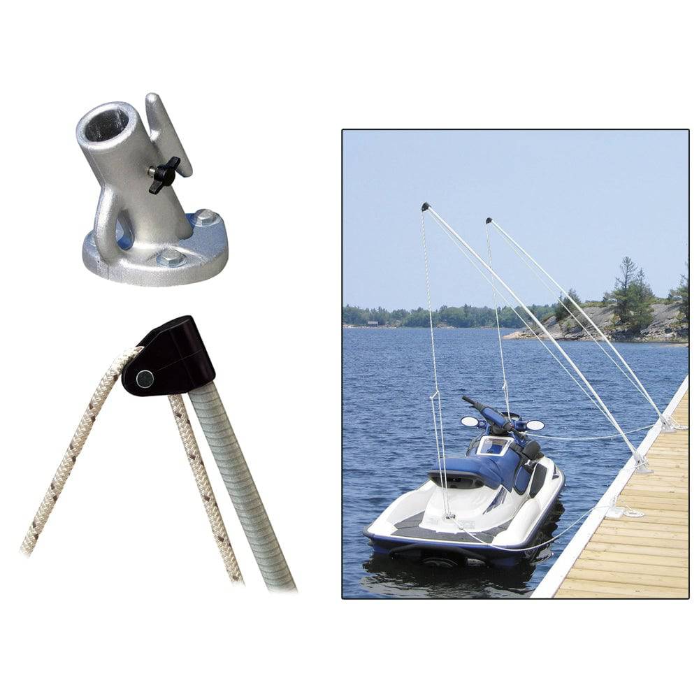 Dock Edge Economy Mooring Whips 8ft 2000 LBS up to 18ft [3100-F] - Twin Screws Marine Service