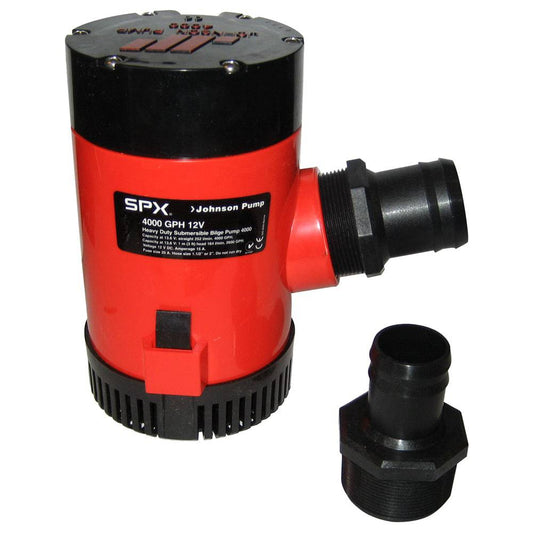 Johnson Pump 4000 GPH Bilge Pump 1-1/2" Discharge Port 12V [40004] - Twin Screws Marine Service