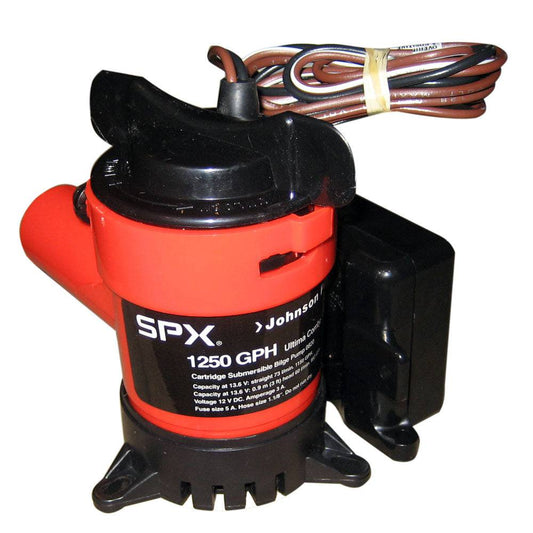 Johnson Pump 1250 GPH Ultima Combo Pump 1-1/8" Hose 12V [08203-00] - Twin Screws Marine Service