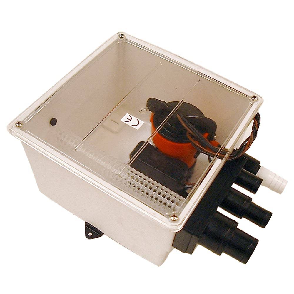 Johnson Pump 1000 GPH Multi Port Shower Sump Pump 12V w/Switch [57151] - Twin Screws Marine Service